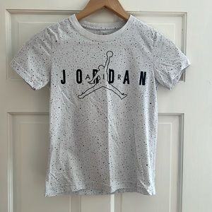 Jordan Big Boys' Air Color Mix Speckle Tee-White